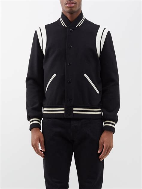 ysl bomber|ysl teddy bomber jacket.